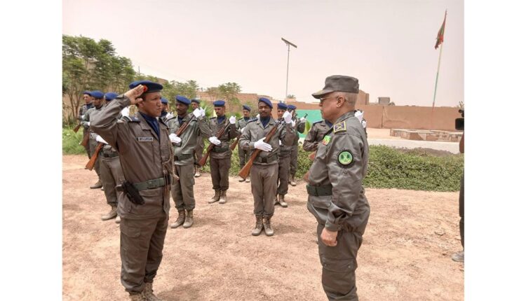 Le Chef d’état-major de la Garde nationale effectue une visite au groupement régional n° 6 de la ville d’Atar