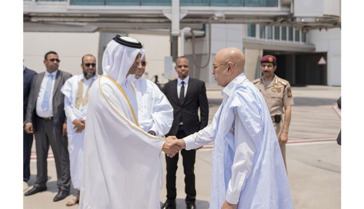 Le Président de la République arrive à Doha pour présenter ses condoléances suite au décès de Son Altesse Cheikh Hamad ben Khalifa Al Thani