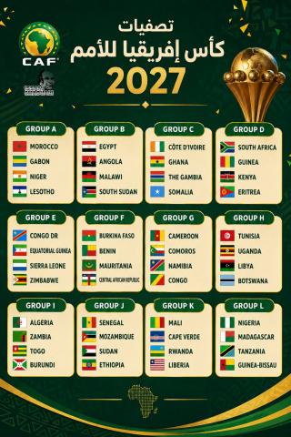 المرابطون في المجموعة السادسة من تصفيات كأس إفريقيا للأمم 2027